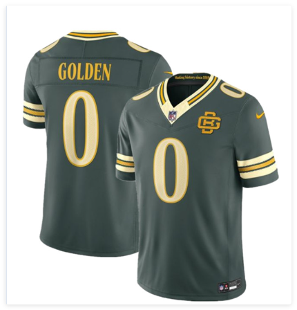 Men's Green Bay Packers #0 Matthew Golden Dark Green 2026 F.U.S.E. Rivalries Collection Limited Football Stitched Jersey