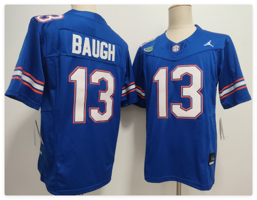 men's Florida Gators #13 Jadan Baugh stitched jersey