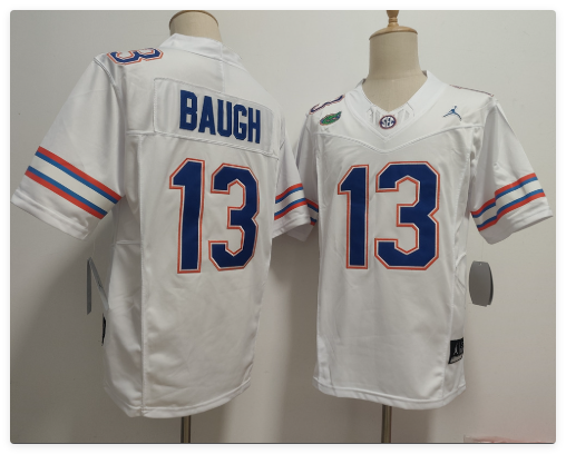 men's Florida Gators #13 Jadan Baugh stitched jersey