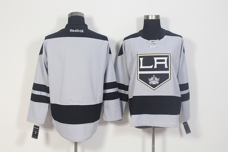 Reebok  Los Angeles  Kings blank gray men nhl ice hockey  jersey