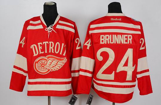 Reebok Detroit Red Wings BRUNNER 24 new Red men ice hockey nhl jersey