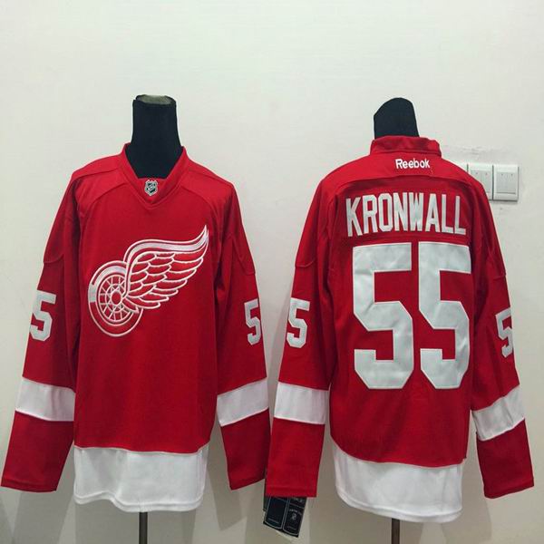 Reebok Detroit Red Wings KNiklas Kronwall 55 red men ice hockey nhl jersey