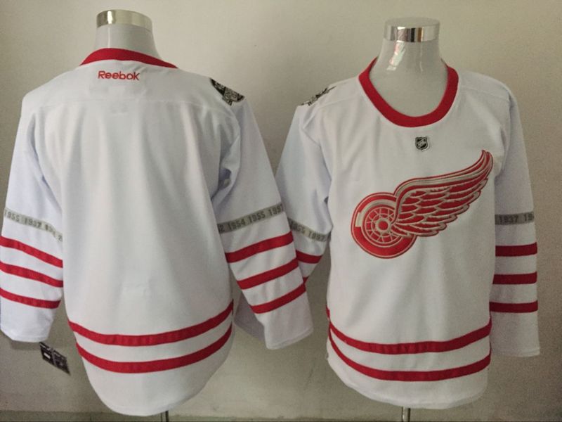 Reebok Detroit Red Wings blank white 2017 Centennial Classic Premier Player men ice hockey nhl jersey