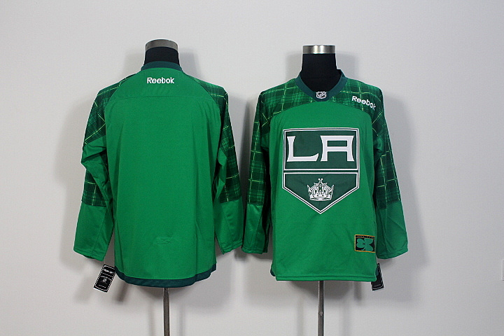 Reebok Los Angeles Kings blank Green men nhl ice hockey  jersey