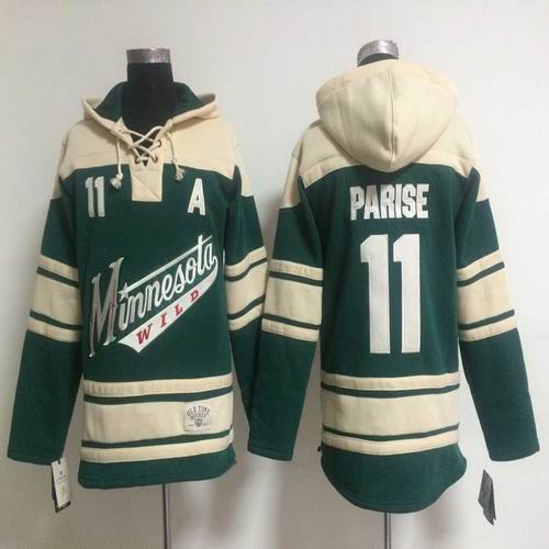 Reebok Minnesota Wild 11 Zach Parise beige green nhl ice hockey  jerseys