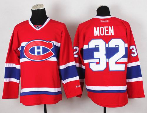 Reebok Montreal Canadiens 32 Travis Moen New CH Red nhl ice hockey  jerseys