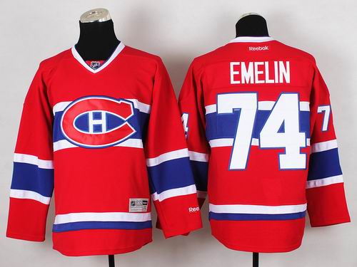 Reebok Montreal Canadiens 71 Alexei Emelin Red nhl ice hockey  jerseys