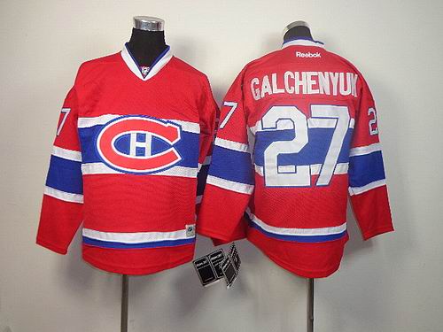 Reebok Montreal Canadiens GALCHENYUK 27 kid red nhl jerseys