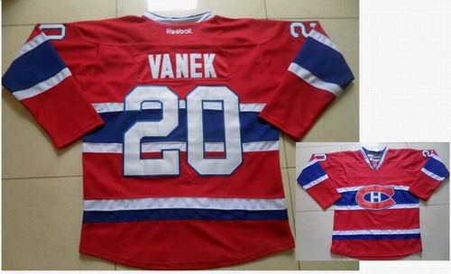 Reebok Montreal Canadiens Thomas Vanek 20 Red CH Patch nhl ice hockey  jerseys