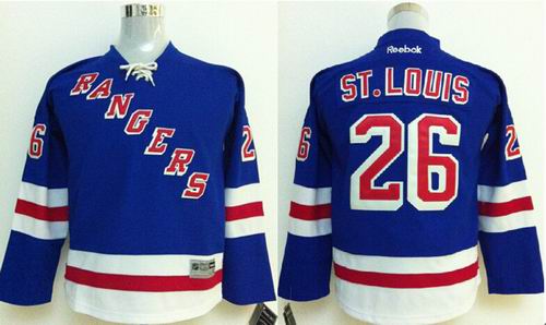 Reebok New York Rangers #26 Martin St. Louis blue kids nhl jerseys