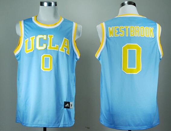 Russell Westbrook UCLA Bruins #0 Blue College Stitched Basketball Jerseys