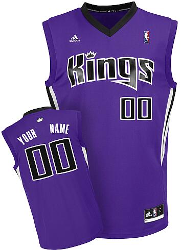 Sacramento Kings purple adidas Road Jersey custom any name number