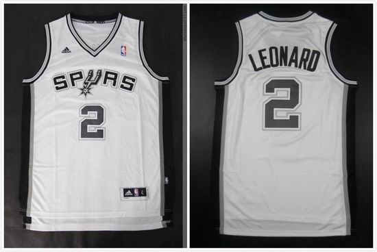 San Antonio Spurs 2 Kawhi Leonard White Adidas men nba basketball jerseys