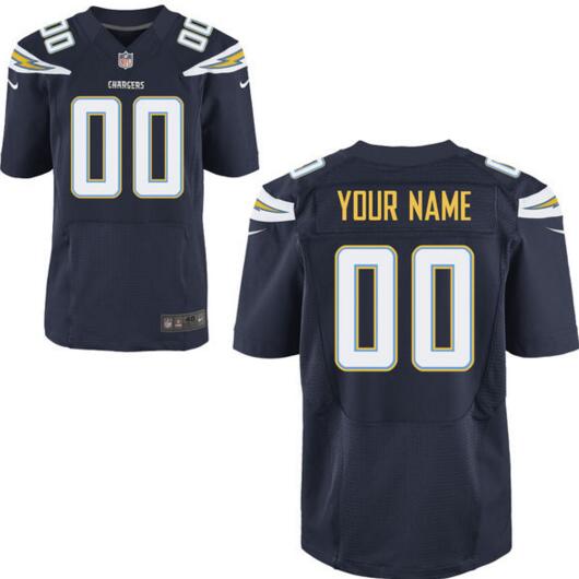 San Diego Chargers Nike Navy Custom blue Elite Jersey for Men women youth kids