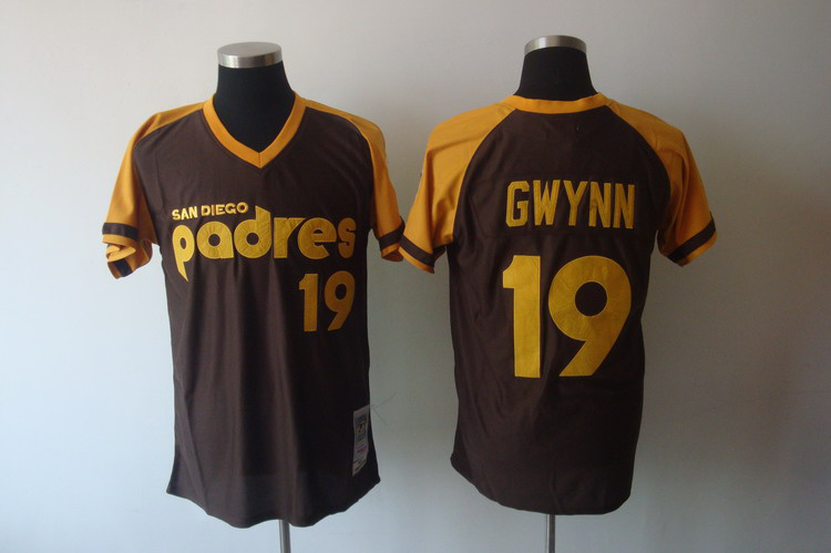 San Diego Padres 19 GWYNN Coffee MLB jersey