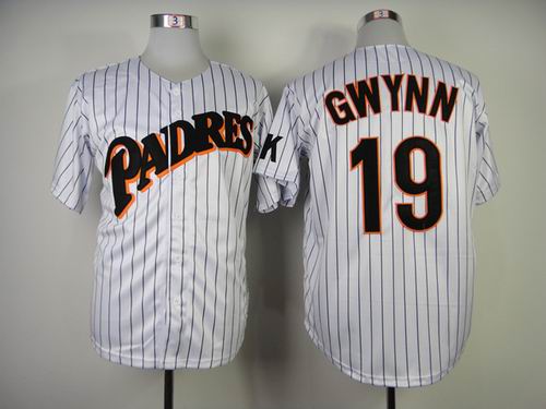 San Diego Padres 19 GWYNN white men MLB baseball jersey