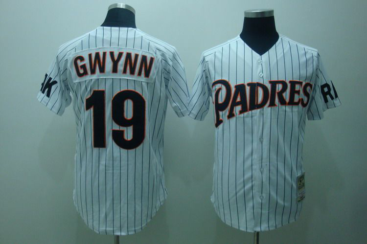 San Diego Padres 19 GWYNN white mlb jerseys