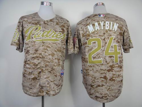 San Diego Padres 24 Cameron Maybin camo mlb jersey