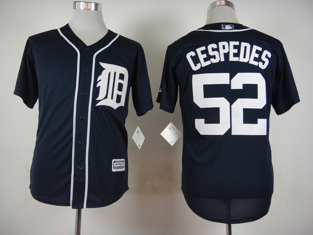 San Diego Padres 52 Yoenis Cespedes Dark Blue men MLB baseball jersey