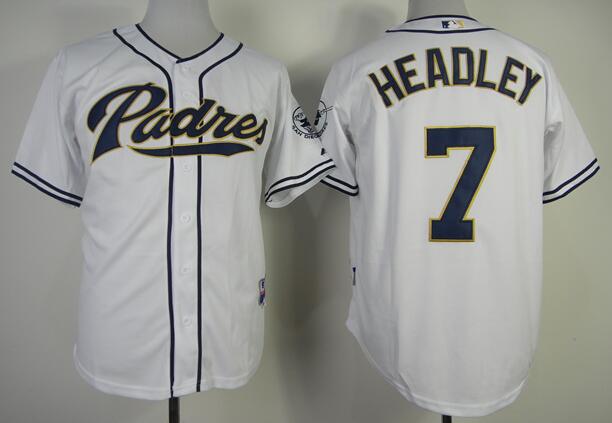 San Diego Padres 7 Authentic Chase Headley 1948 Turn Back The Clock Jersey