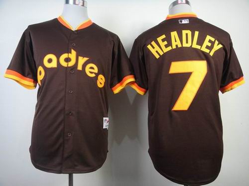 San Diego Padres Chase Headley 7# brown mlb jerseys