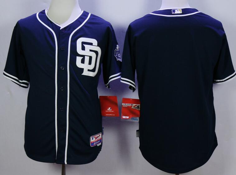 San Diego Padres blank Dark Blue men MLB baseball jersey