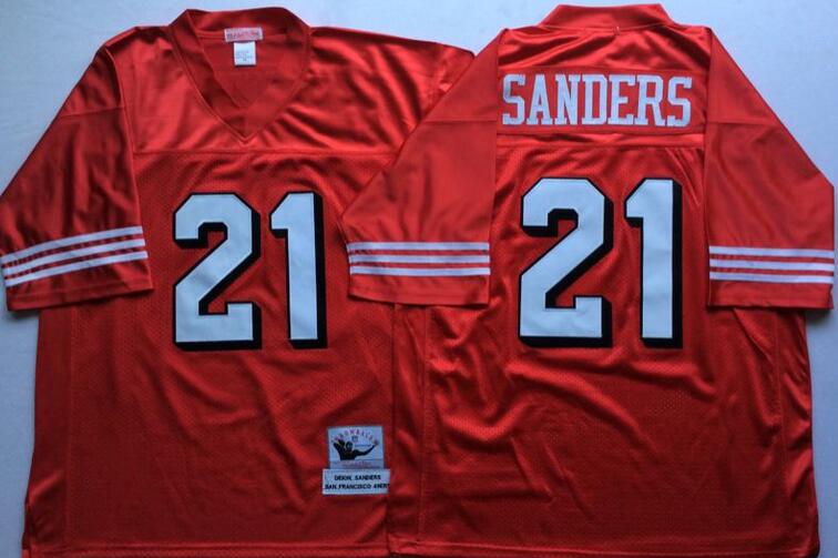 San Francisco 49ers 21 Frank Gore red men throwback nfl football jerseys