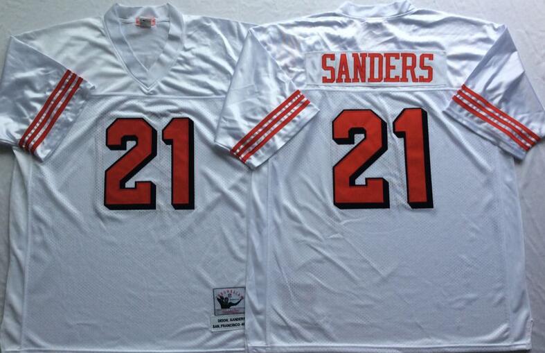 San Francisco 49ers 21 Frank Gore white men throwback nfl football jerseys