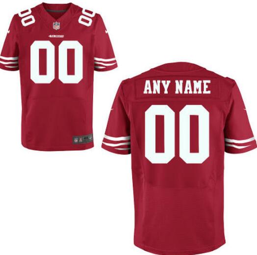 San Francisco 49ers Nike Red Custom Elite Jersey for Men women youth kids