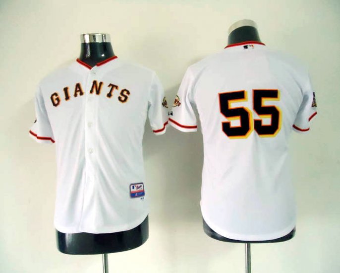 San Francisco Giants #55 Jersey with kids mlb jersey