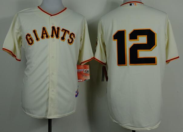 San Francisco Giants 12 Joe Panik beige men MLB baseball Jersey