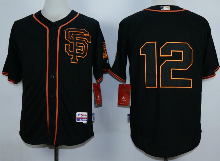 San Francisco Giants 12 Joe Panik black men MLB baseball Jersey