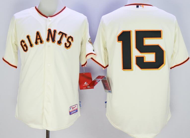 San Francisco Giants 15 Bruce Bochy beige men baseball MLB Jersey