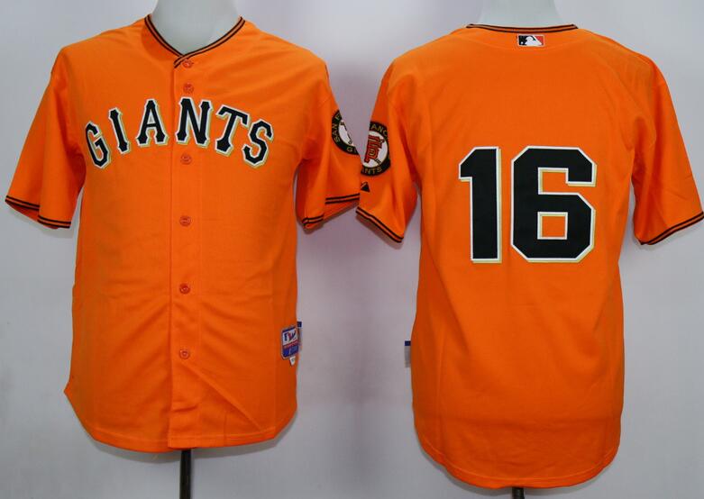 San Francisco Giants 16 Angel Pagan Orange men mlb Baseball Jerseys