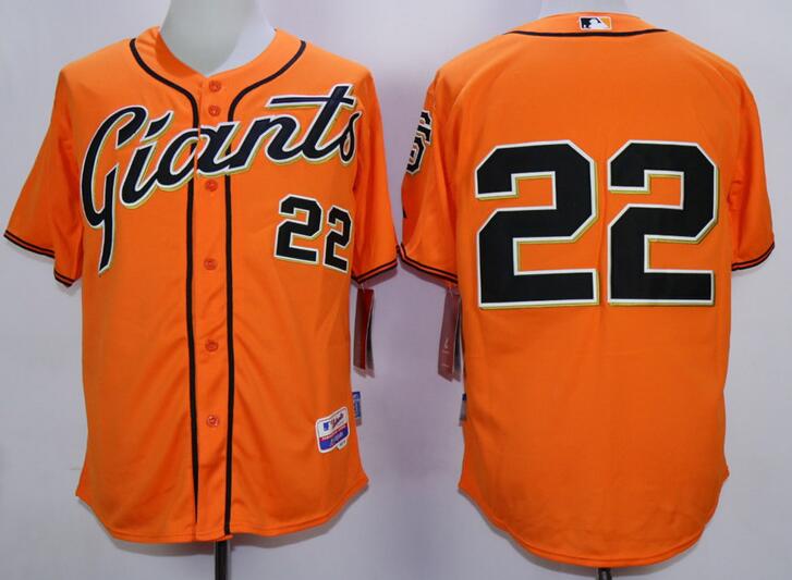 San Francisco Giants 22 Will Clark orange MLB baseball Jerseys