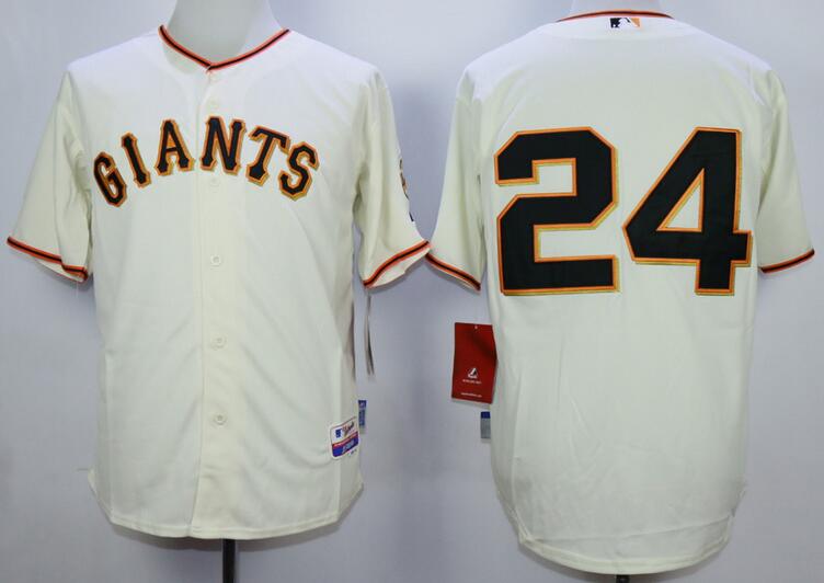 San Francisco Giants 24 Willie Mays beige men baseball MLB Jersey