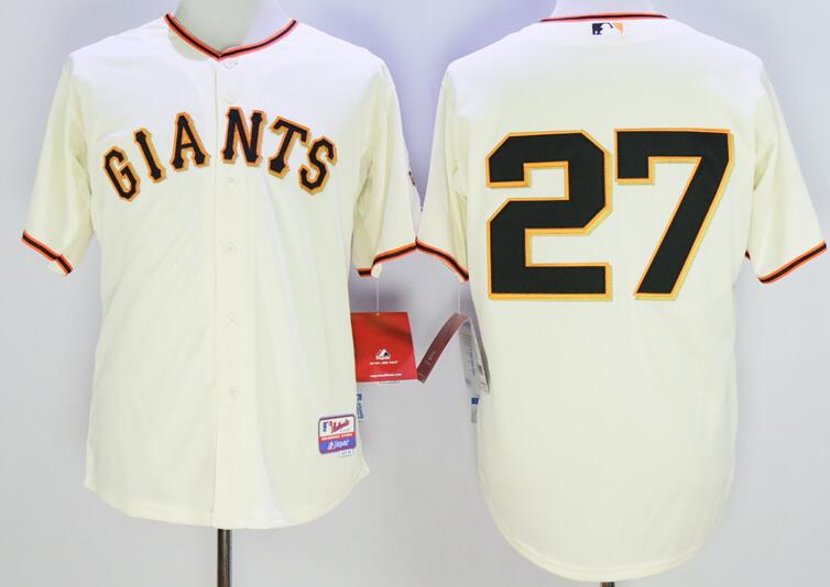 San Francisco Giants 27 Juan Marichal beige men baseball MLB Jerseys