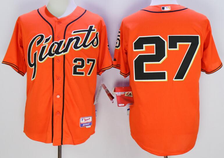 San Francisco Giants 27 Juan Marichal orange men baseball MLB Jerseys