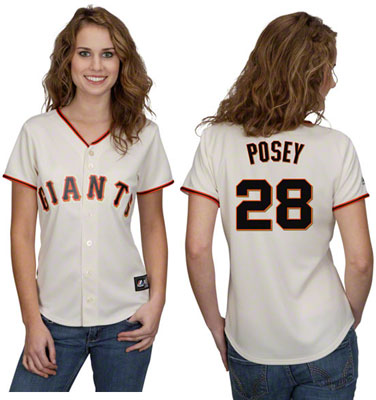 San Francisco Giants 28# POSEY mlb women jersey