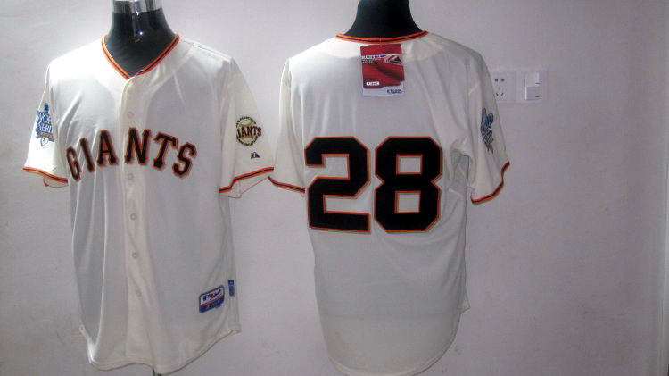 San Francisco Giants 28 Buster Posey white men baseball MLB Jersey