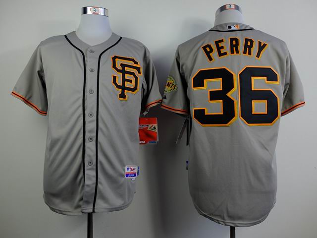 San Francisco Giants 36 Gaylord Perry Grey throwback MLB Jersey