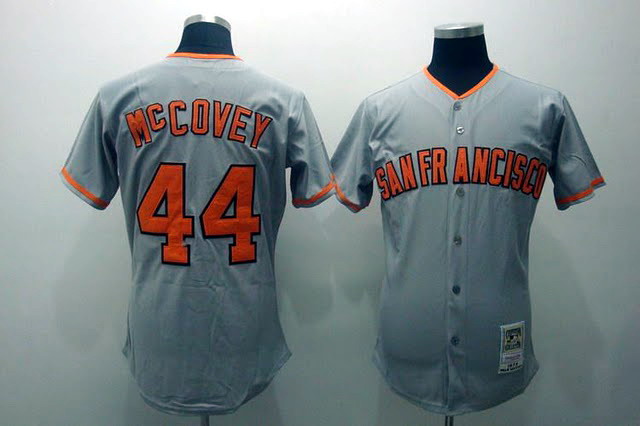 San Francisco Giants 44 McCOVEY grey MLB Jerseys