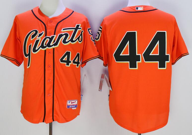 San Francisco Giants 44 Willie McCovey orange men mlb baseball jerseys