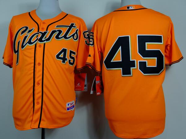 San Francisco Giants 45 Travis Ishikawa  orange men mlb baseball jerseys