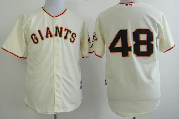 San Francisco Giants 48 Pablo Sandoval beige men MLB baseball Jersey