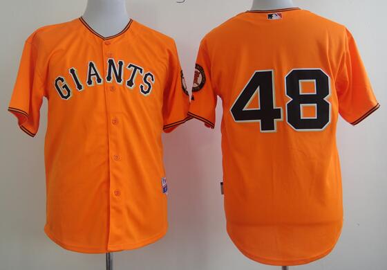 San Francisco Giants 48 orange MLB Jersey