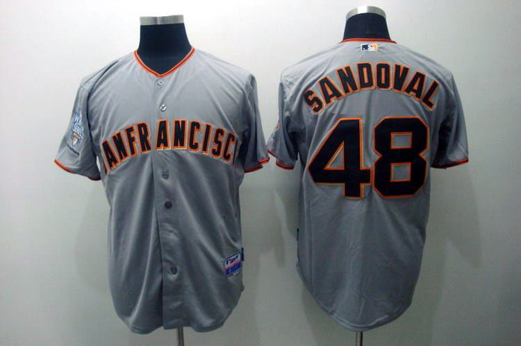 San Francisco Giants 48 sanddval gray MLB baseball Jersey