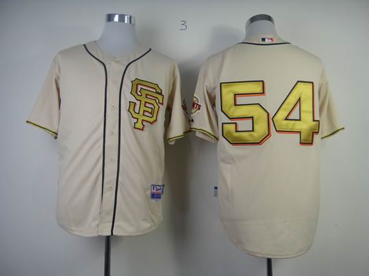 San Francisco Giants 54 Romo gold mlb jerseys