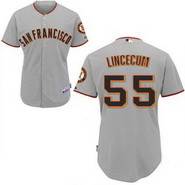 San Francisco Giants 55 Tim Lincecum kid Jersey grey