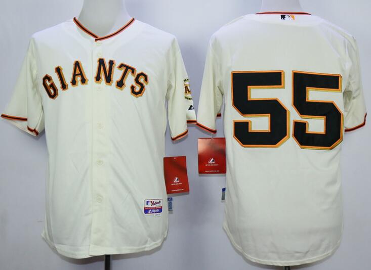 San Francisco Giants 55 Tim lincecum beige Majestic baseball Jersey